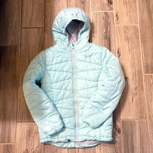 Under Armour Aqua Hooded ColdGear Jacket with Lilac Lining